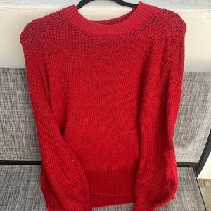 Red American Eagle Long Sleeve Sweater